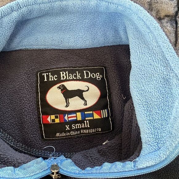 Black Dog fleece quarter zip pull-over, x-small - Picture 5 of 6